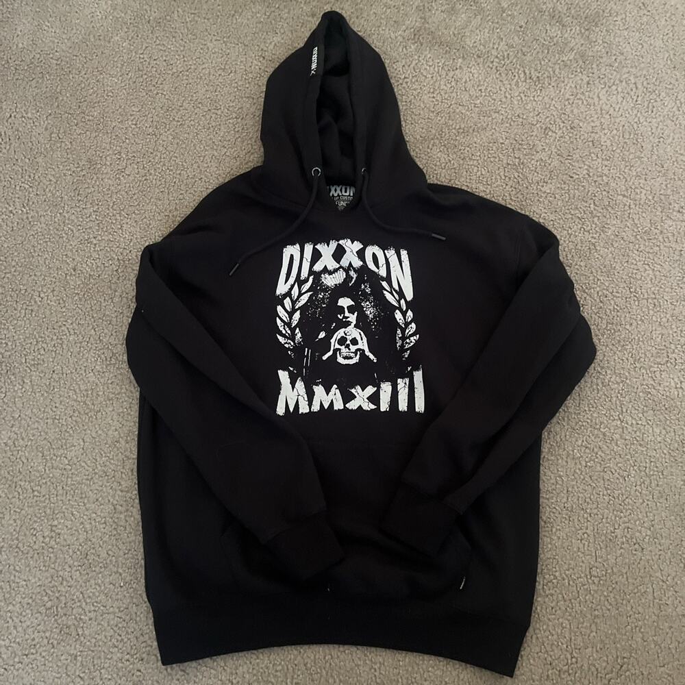 Dixxon Flannel Co Hoodie Men M Black Ground Up Customs Form Function Fleece Goth